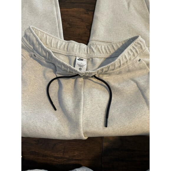 Nike Tech Fleece Sweatpants Jogger Pants Bone Heather White/Gray Large EUC - Picture 4 of 8